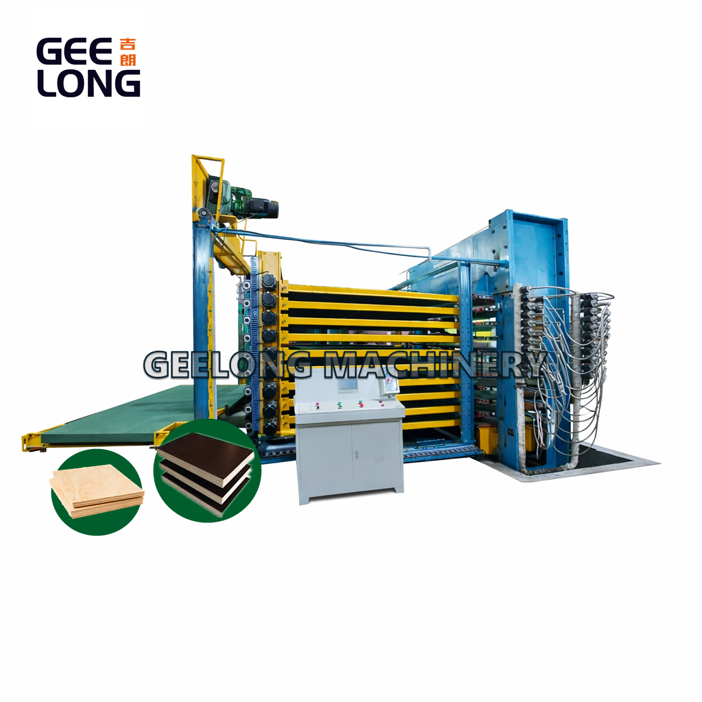 Prensa a quente multicamadas para compensado revestido de filme