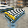 Mesa elevatória hidráulica com transportador de rolos motorizado